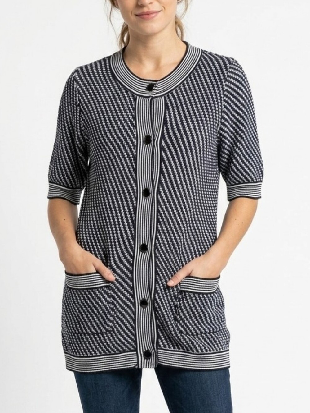 Zara Cotton Short Sleeve Knit Cardigan